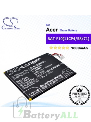 CS-ACZ500SL For Acer Phone Battery Model BAT-F10(11CP4/58/71)