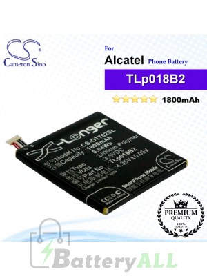 CS-OT702SL For Alcatel Phone Battery Model CAC1800008C2 / TLp018B1 / TLp018B2 / TLp018B4