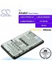 CS-OT800SL For Alcatel Phone Battery Model CAB20100000C1 / CAB30P0000C1 / CAB3CP000CA1