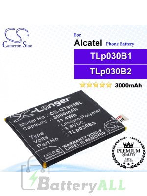 CS-OT985SL For Alcatel Phone Battery Model C3000003C1 / TLp030B1 / TLp030B2