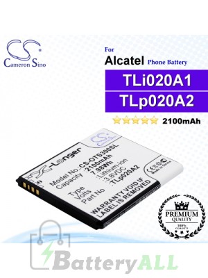 CS-OTS300SL For Alcatel Phone Battery Model TLp020A2 / TLi020A1