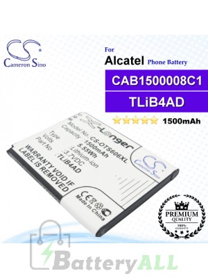 CS-OTS606XL For Alcatel Phone Battery Model TLiB4AD / CAB1500008C1