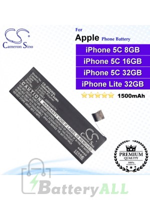 CS-IPH520SL For Apple Phone Battery Model 616-0667 / G69TA007H / PP11AT11S-1 For iPhone 5C / iPhone Light 32GB
