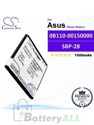 CS-AP280SL For Asus Phone Battery Model 0B110-00150000 / SBP-28