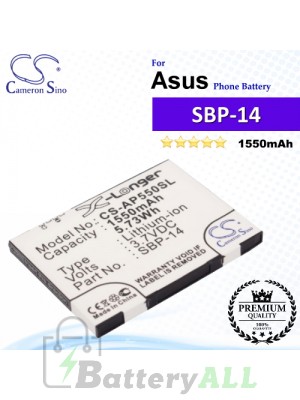 CS-AP550SL For Asus Phone Battery Model SBP-14
