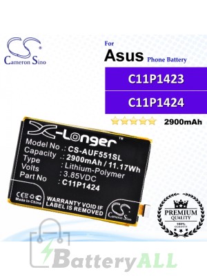 CS-AUF551SL For Asus Phone Battery Model C11P1424