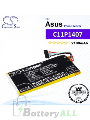 CS-AUS416SL For Asus Phone Battery Model 0B200-01140000 / C11P1407 (1ICP5/41/79)