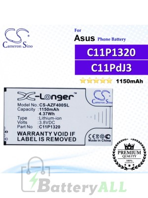 CS-AZF400SL For Asus Phone Battery Model C11P1320 / C11PdJ3