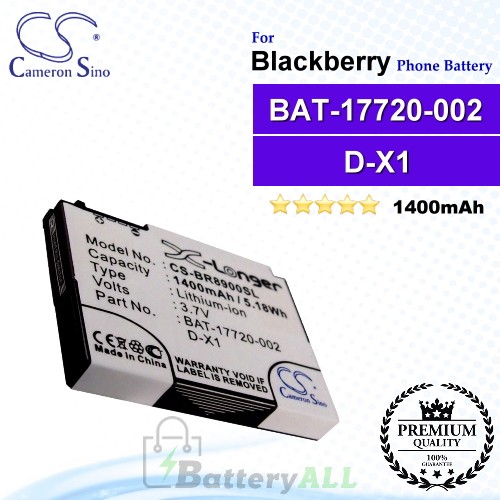 CS-BR8900SL For Blackberry Phone Battery Model BAT-17720-002 / D-X1