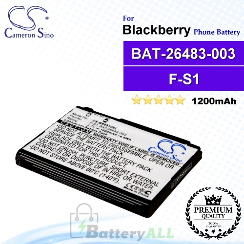 CS-BR9810SL For Blackberry Phone Battery Model BAT-26483-003 / F-S1