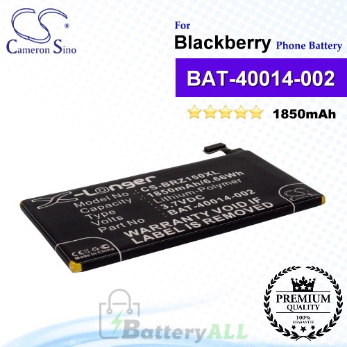 CS-BRZ150XL For Blackberry Phone Battery Model BAT-40014-002