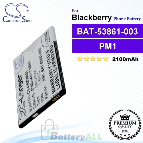 CS-BRZ500SL For Blackberry Phone Battery Model BAT-53861-003 / PM1