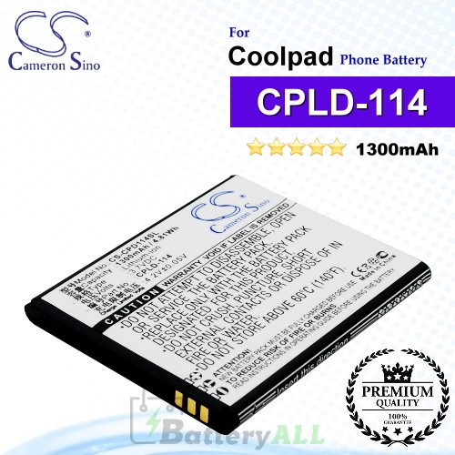 CS-CPD114SL For Coolpad Phone Battery Model CPLD-114