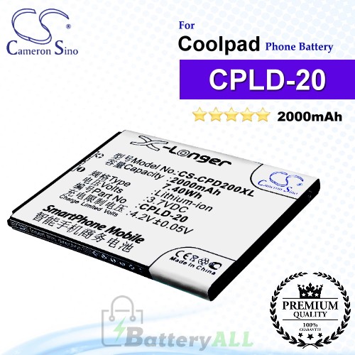 CS-CPD200XL For Coolpad Phone Battery Model CPLD-20