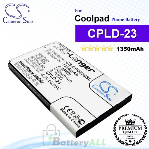 CS-CPD230SL For Coolpad Phone Battery Model CPLD-23