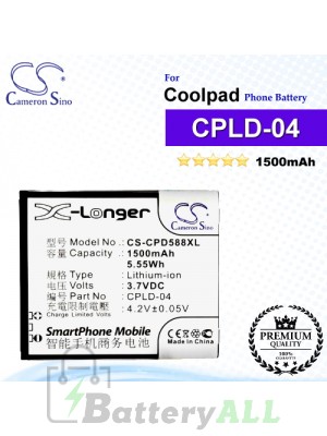 CS-CPD588XL For Coolpad Phone Battery Model CPLD-04