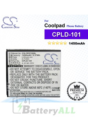 CS-CPD729SL For Coolpad Phone Battery Model CPLD-101
