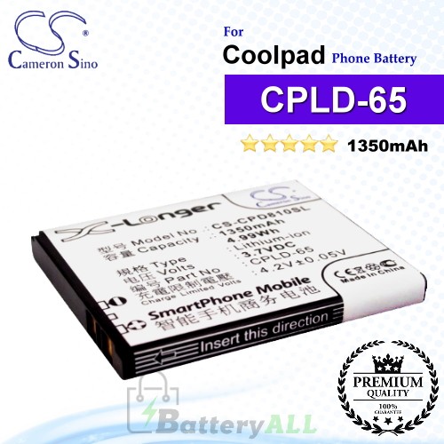 CS-CPD810SL For Coolpad Phone Battery Model CPLD-65