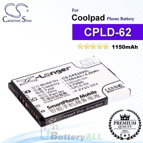 CS-CPE200SL For Coolpad Phone Battery Model CPLD-62