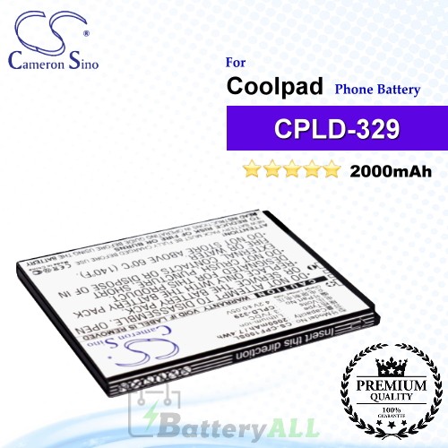 CS-CPF100SL For Coolpad Phone Battery Model CPLD-329 / CPLD-352