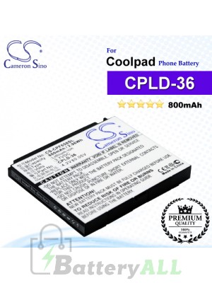 CS-CPF650SL For Coolpad Phone Battery Model CPLD-36