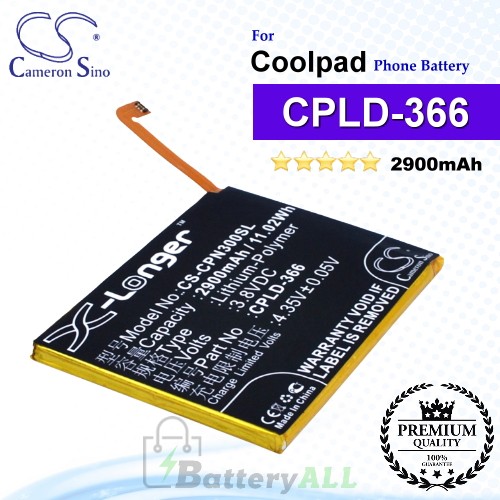 CS-CPN300SL For Coolpad Phone Battery Model CPLD-366
