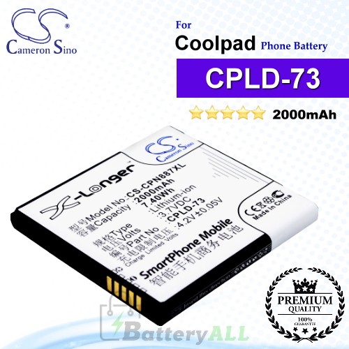 CS-CPN887XL For Coolpad Phone Battery Model CPLD-73