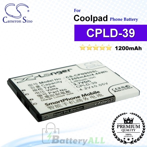 CS-CPN900SL For Coolpad Phone Battery Model CPLD-39