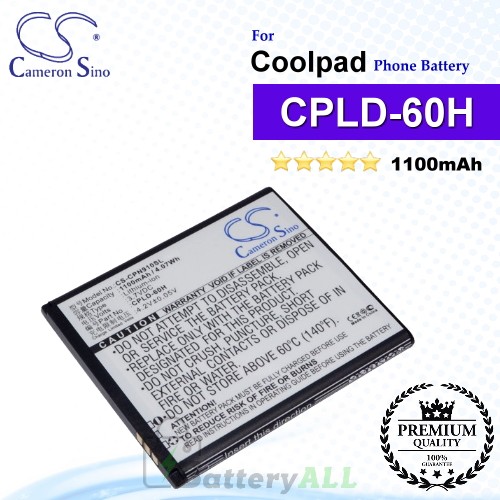 CS-CPN910SL For Coolpad Phone Battery Model CPLD-60H