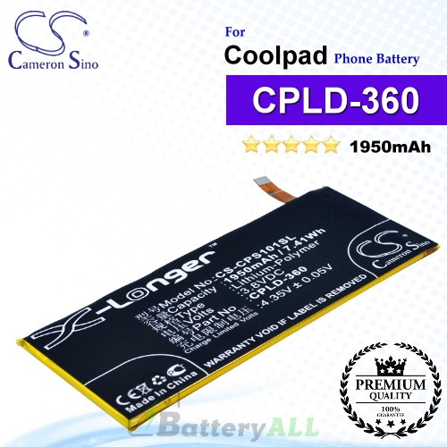 CS-CPS101SL For Coolpad Phone Battery Model CPLD-360