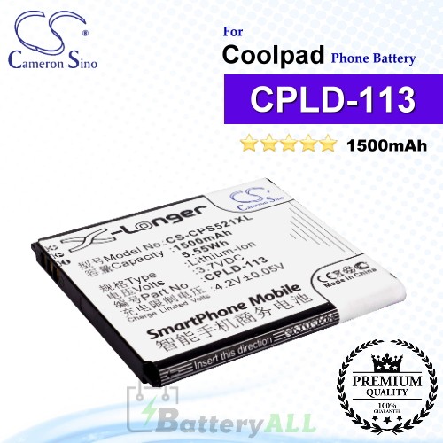 CS-CPS521XL For Coolpad Phone Battery Model CPLD-113
