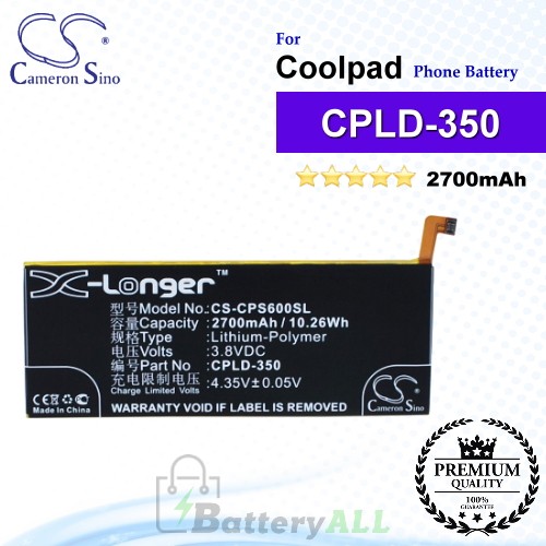 CS-CPS600SL For Coolpad Phone Battery Model CPLD-350