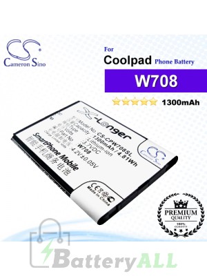 CS-CPW708SL For Coolpad Phone Battery Model W708