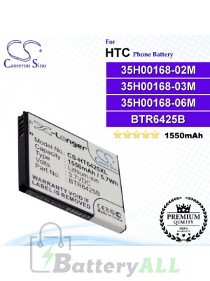 CS-HT6425XL For HTC Phone Battery Model 35H00168-02M / 35H00168-03M / 35H00168-06M / BH98100 / BTR6425 / BTR6425B