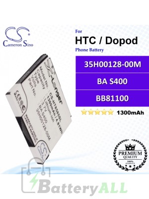 CS-HT8585SL For HTC / Dopod Phone Battery Model 35H00128-00M / BA S400 / BB81100