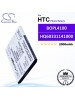 CS-HTD526XL For HTC Phone Battery Model BOPL4100 / BOPM310 / HQ60331141000