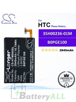 CS-HTM900SL For HTC Phone Battery Model 35H00236-01M / B0PGE100 / BOPGE100