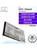 CS-HTP160SL For HTC / Dopod Phone Battery Model 35H00125-04M / 35H00125-07M / BA S360 / TOPA160