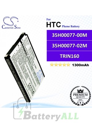 CS-TP6500SL For HTC Phone Battery Model 35H00077-00M / 35H00077-02M / TRIN160