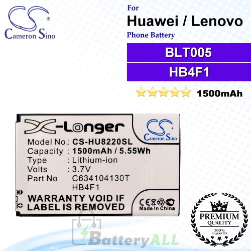 CS-HU8220SL For Huawei Phone Battery Model BLT005 / HB4F1 / HWBAF1