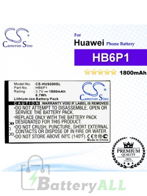 CS-HU9200SL For Huawei Phone Battery Model HB6P1