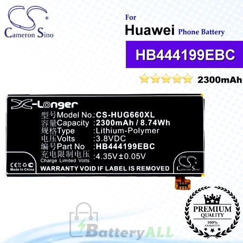 CS-HUG660XL For Huawei Phone Battery Model HB444199EBC