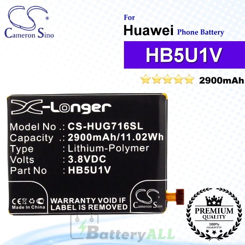 CS-HUG716SL For Huawei Phone Battery Model HB5U1V