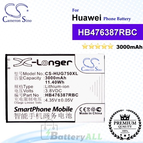 CS-HUG750XL For Huawei Phone Battery Model HB476387RBC