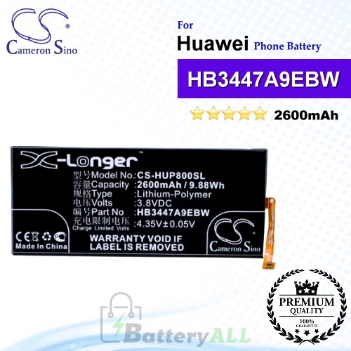 CS-HUP800SL For Huawei Phone Battery Model HB3447A9EBW