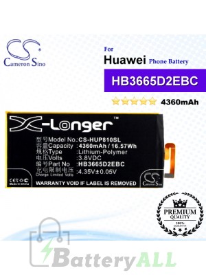 CS-HUP810SL For Huawei Phone Battery Model HB3665D2EBC
