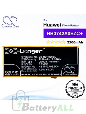 CS-HUP820SL For Huawei Phone Battery Model HB3742A0EZC / HB3742A0EZC+
