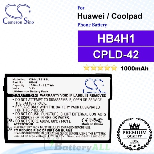 CS-HUT211SL For Huawei Phone Battery Model HB4H1