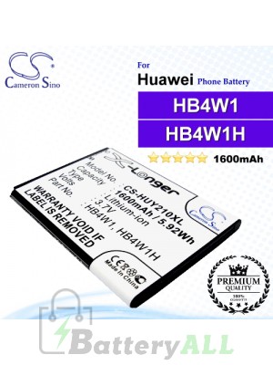 CS-HUY210XL For Huawei Phone Battery Model HB4W1 / HB4W1H