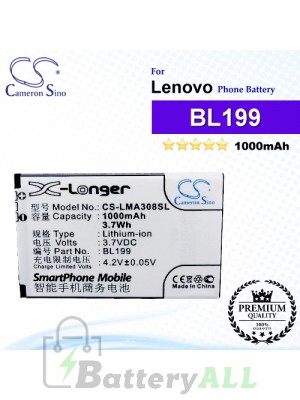 CS-LMA308SL For Lenovo Phone Battery Model BL199